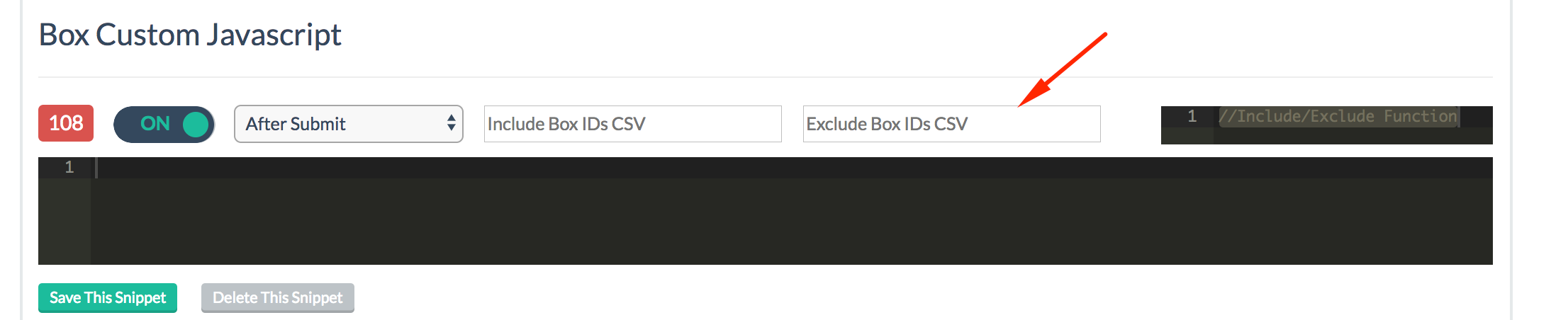 exclude box IDs for custom javascript