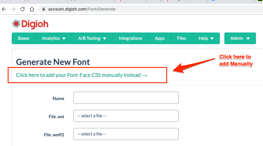manually adding adobe font with CSS