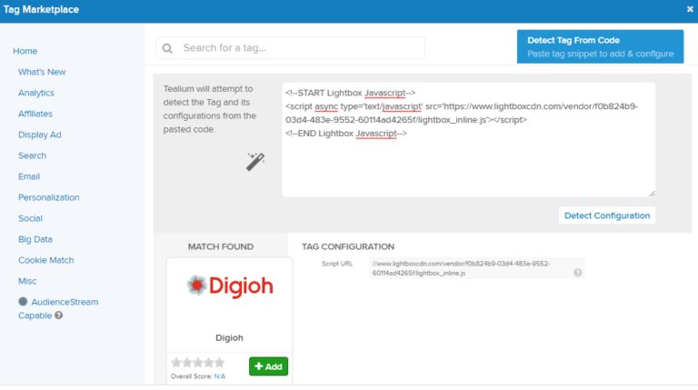 How to deploy the Digioh tag via Tealium iQ - Digioh Help Docs