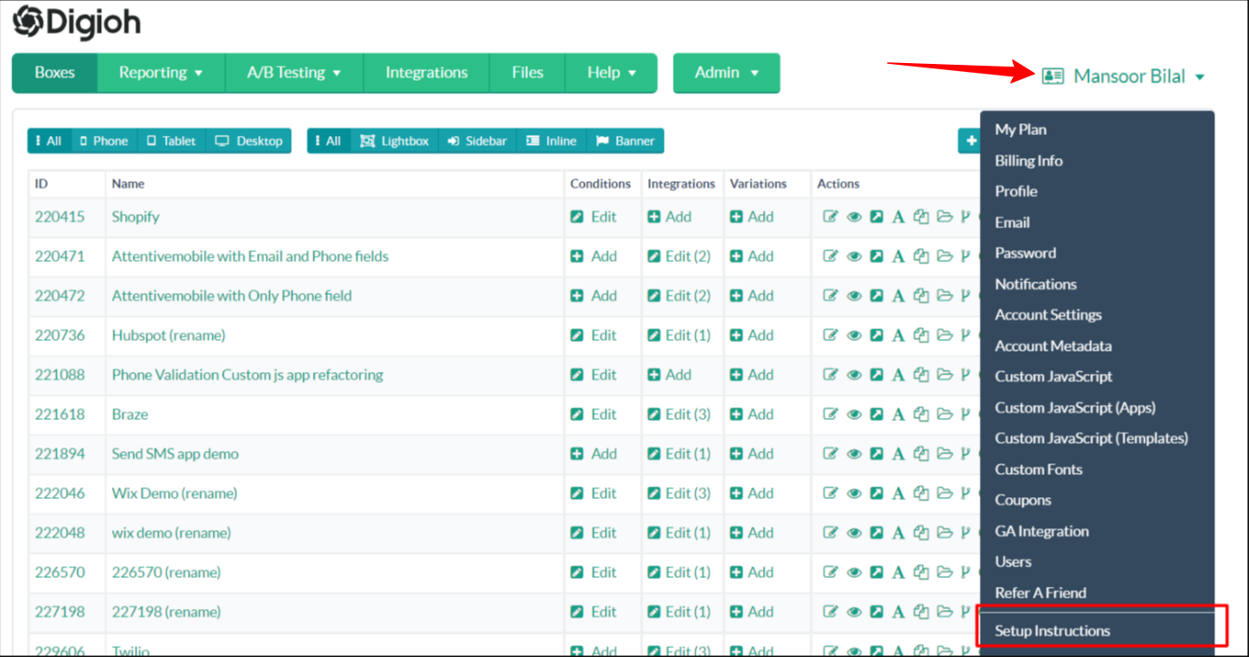 How to Add Digioh to Squarespace - Help Docs