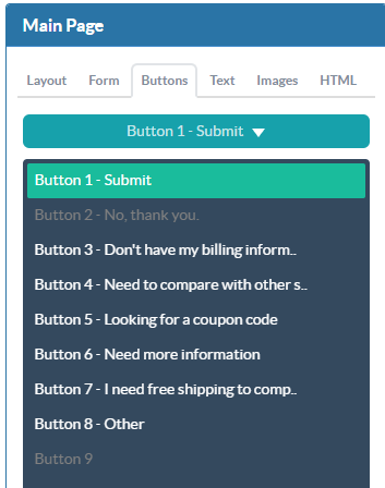 survey response buttons