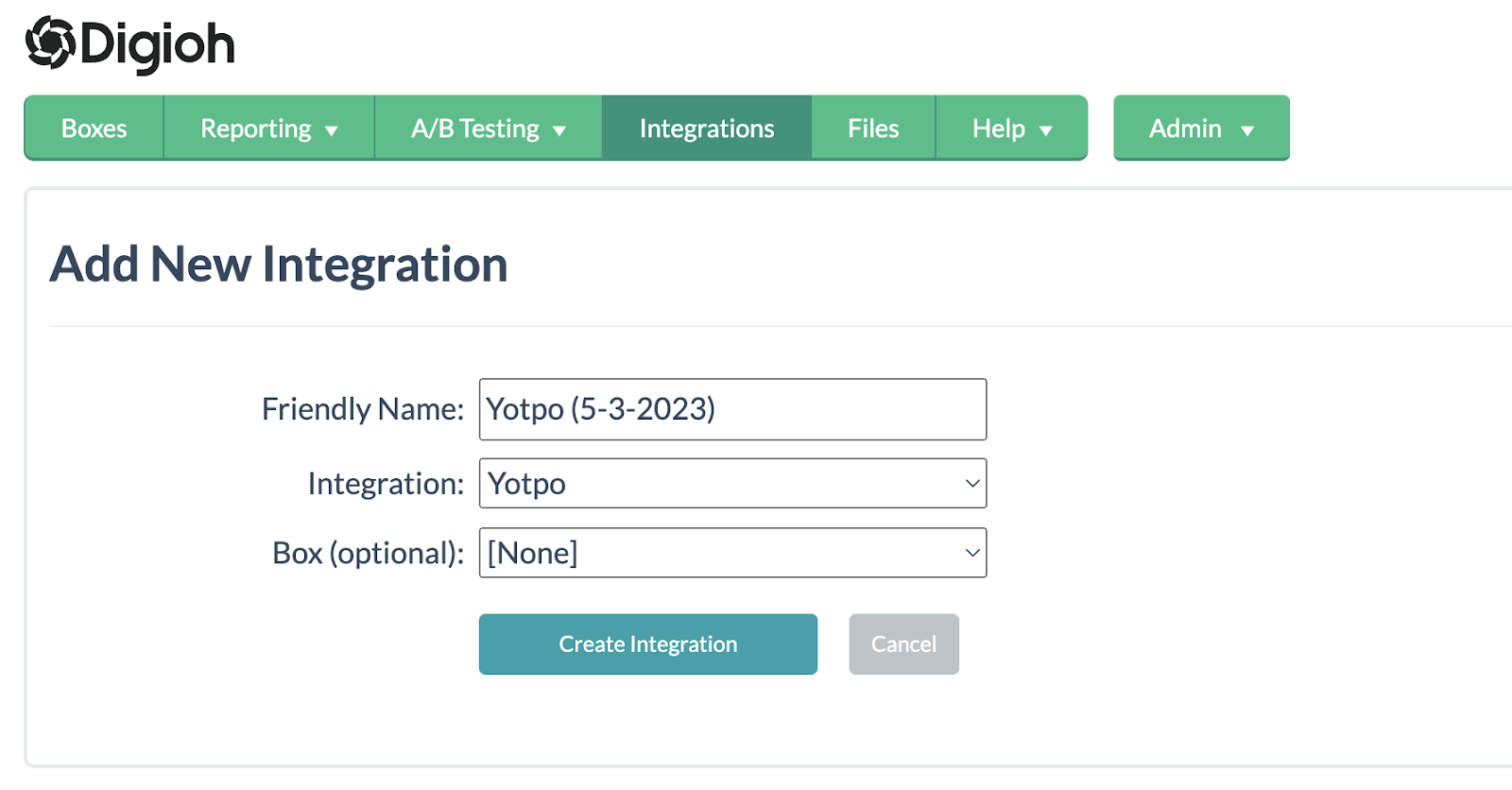 setup yotpo integration in digioh