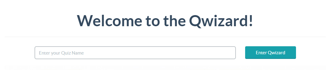 enter quiz name