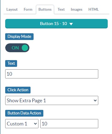 configure the button data action