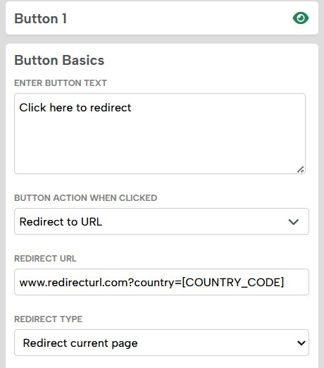 A dynamic URL using merge tags