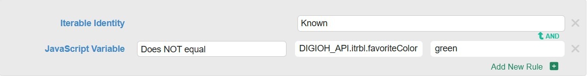 Anti-targeting Iterable datafields using Passport