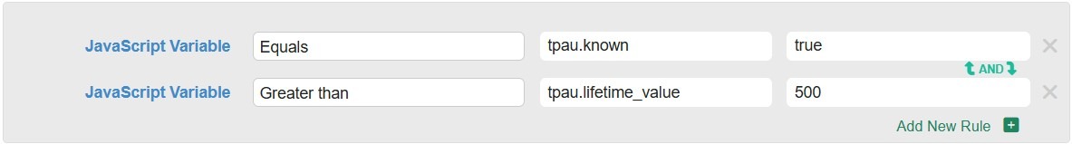 Targeting high value profiles via Passport rules