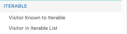 Iterable specific rules are available once Passport is installed