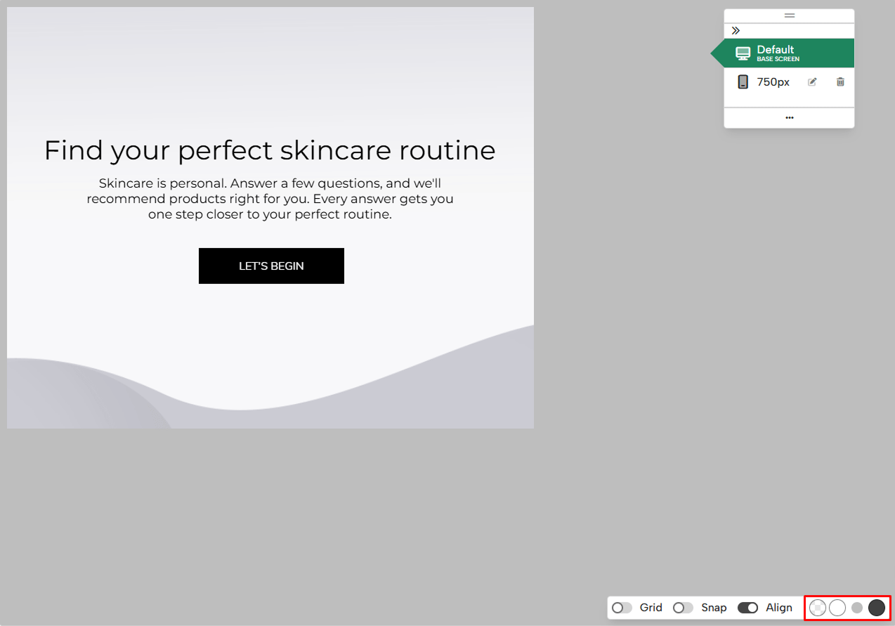 Options for Canvas Background