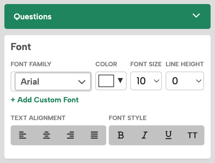 Global Design Setting Fonts
