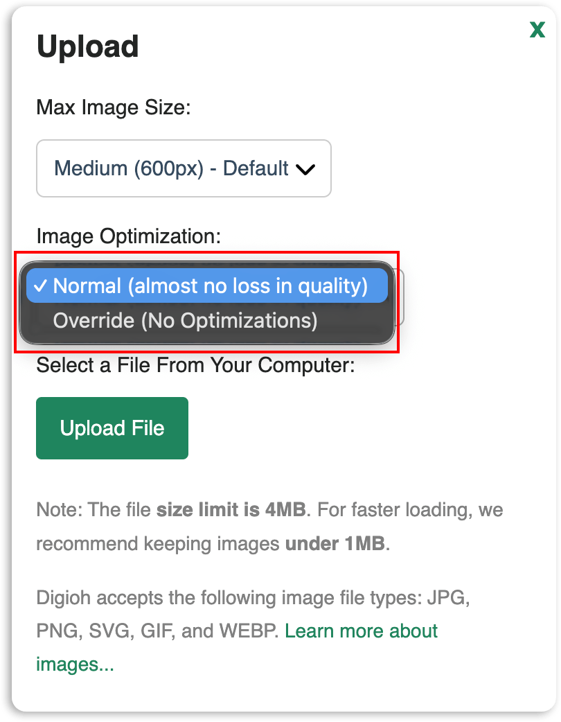 Image optimization