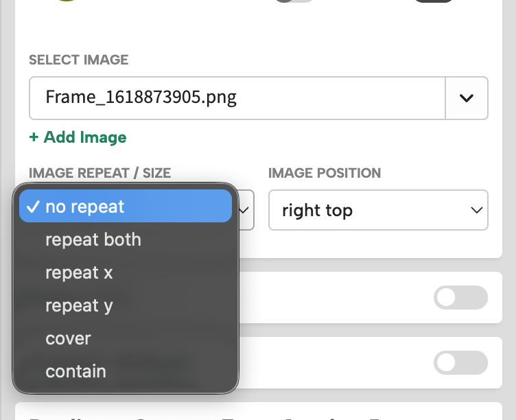 Image repeat