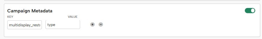 Add campaign metadata multidisplay_restrict : type if you want a campaign to suppress others of its same type