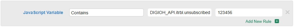 To create rules based around your opt-out messageTypes in Iterable, use the JavaScript variable DIGIOH_API.itrbl.unsubscribedMessageTypeIds