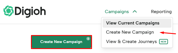 Create new campaign button