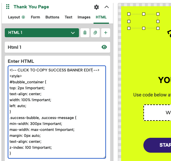 html block style css